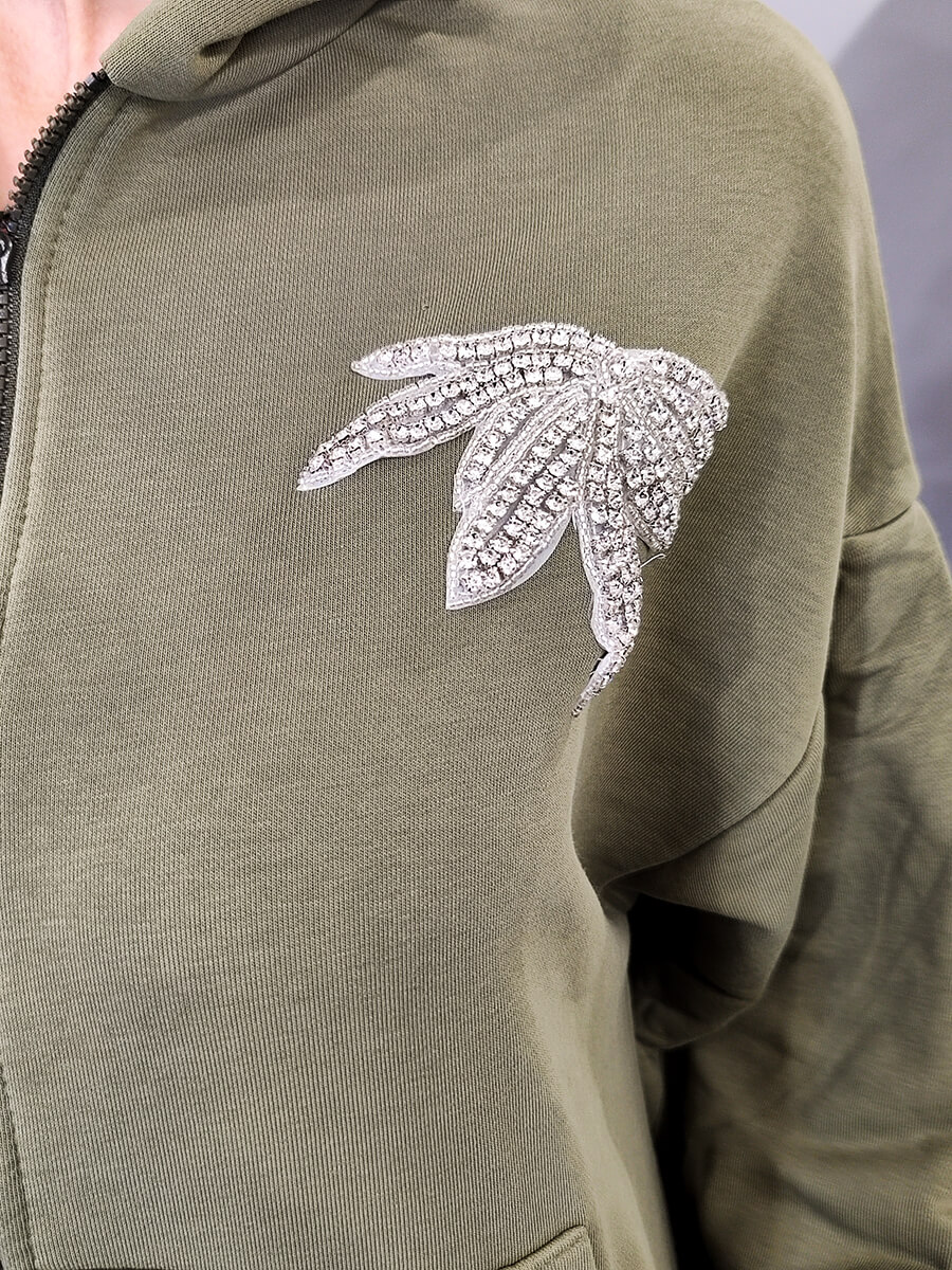 Felpa Zip Con Cappuccio Art 52451sh Ross Abbigliamento