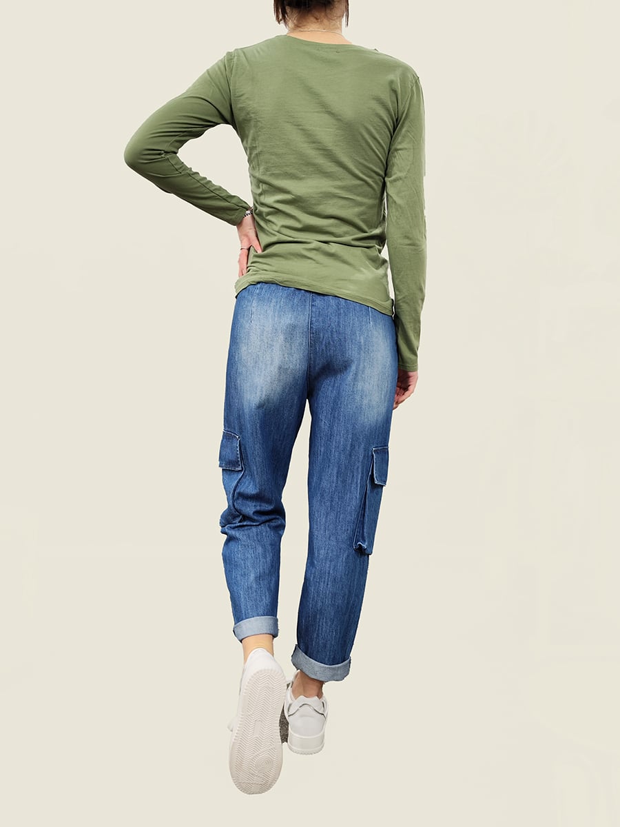 MAGLIA PARICOLLO BLU main image 0