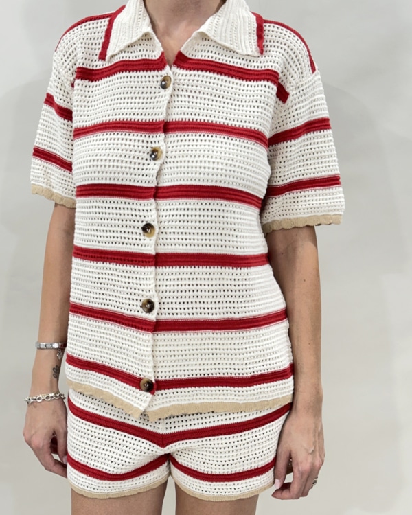CAMICIA CROCHET ART. 25P417TI