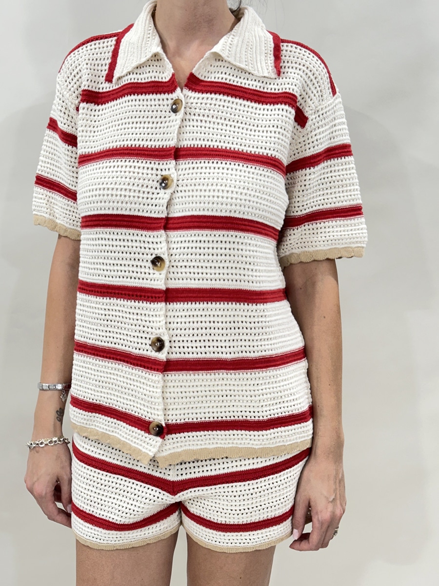 CAMICIA CROCHET ART. 25P417TI