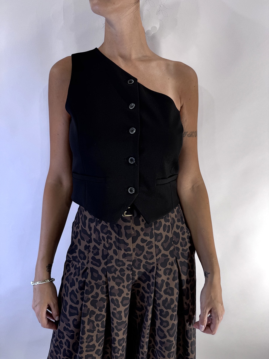 GILET MONOSPALLA NERO ART. LC88KBY
