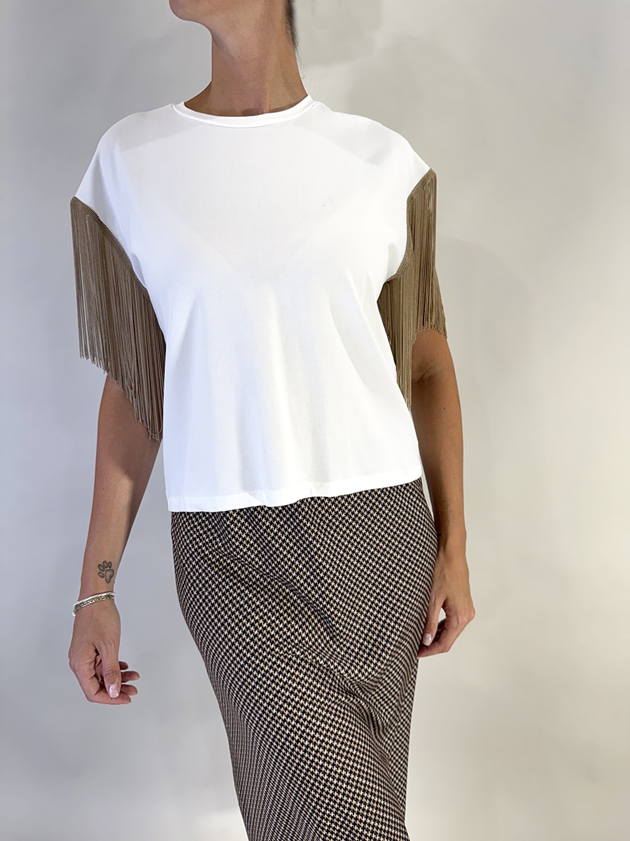 T-SHIRT CON FRANGE ART. I256144