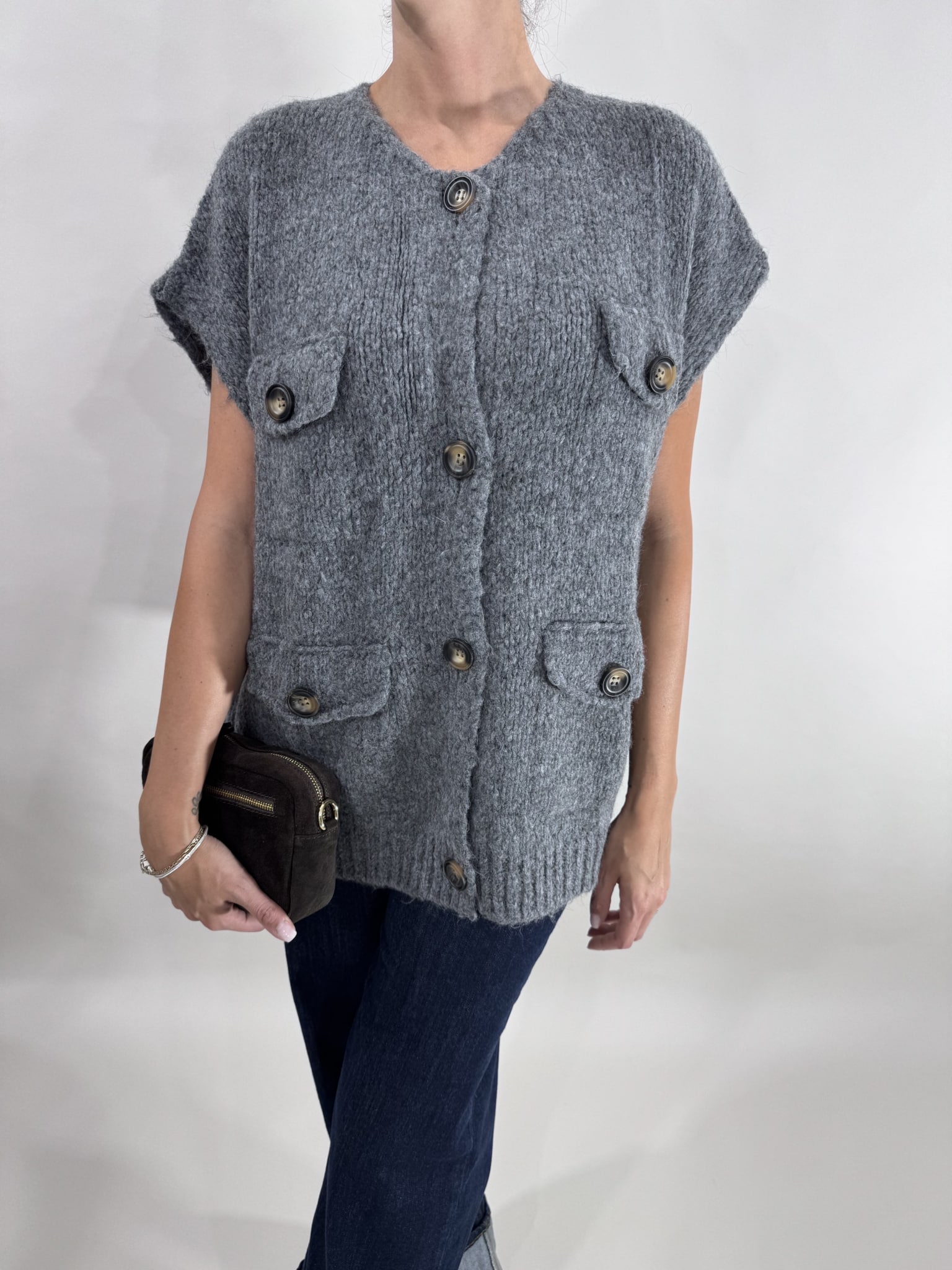 GILET ART. 11106 - GRIGIO