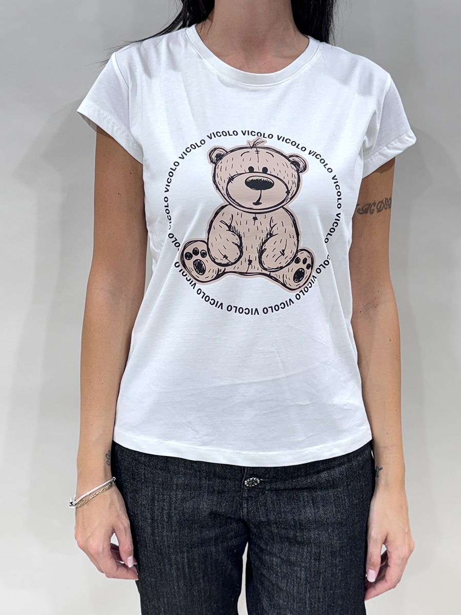 T-SHIRT CON STAMPA ART. RF0386-VICOLO