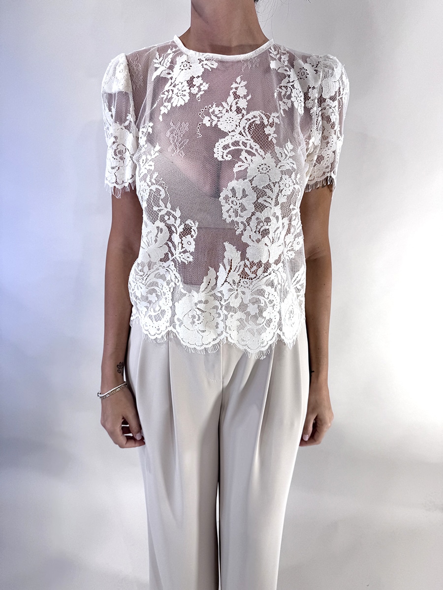 BLUSA IN PIZZO ART. W25T316