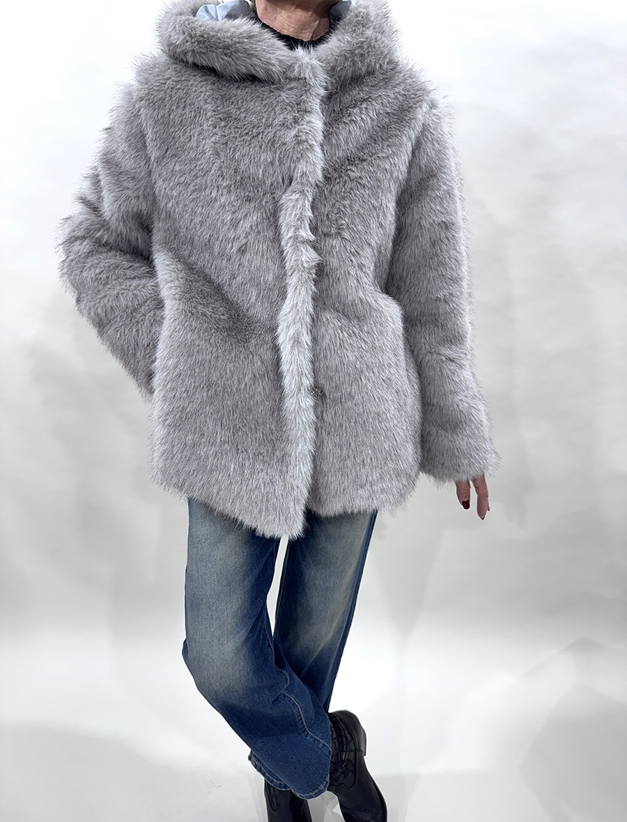 ECOPELLICCIA ART. 8452 - GRIGIO, S