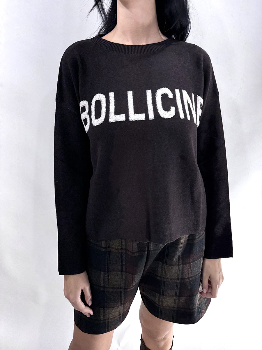 MAGLIA SCRITTA BOLLICINE ART. M92080 - SUSY MIX
