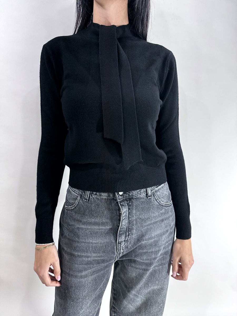 MAGLIA NODO ART. F01O0649 - PHILIA LOFT - NERO