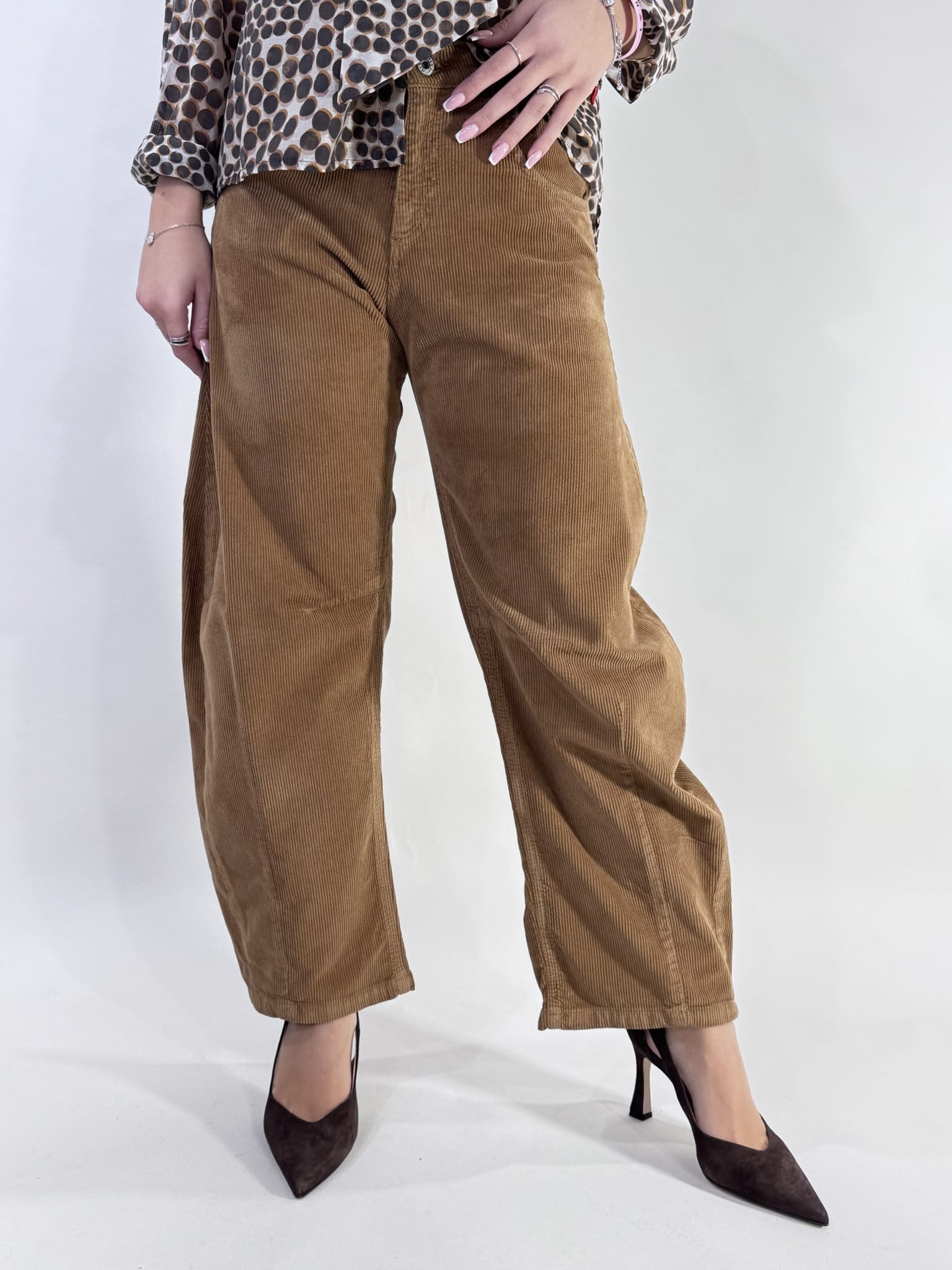 PANTALONE IN VELLUTO ART. P881Y136-DIXIE - XS