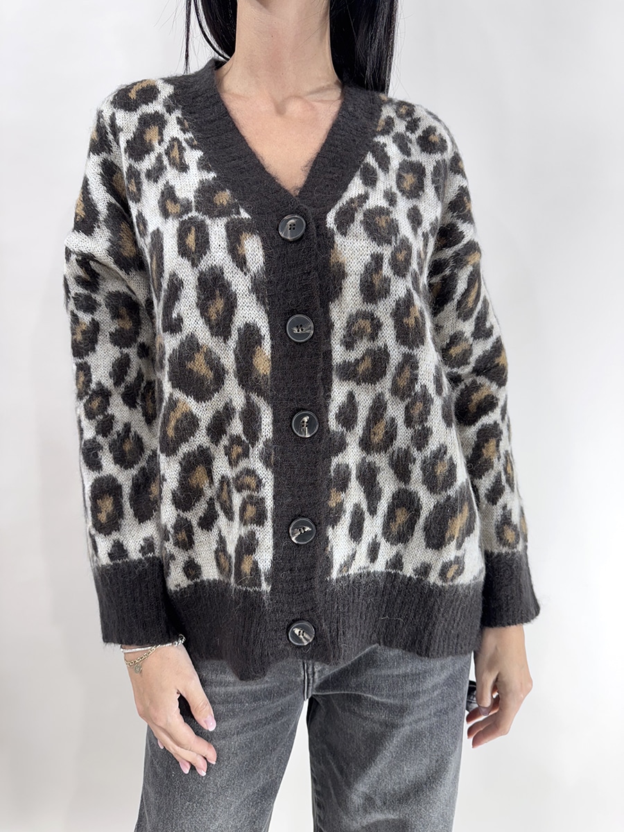 CARDIGAN ANIMALIER ART. L01O0412-D81229  - PHILIA LOFT