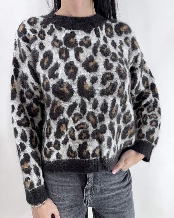 MAGLIA ANIMALIER ART. L01O0413-D81230 - PHILIA LOFT