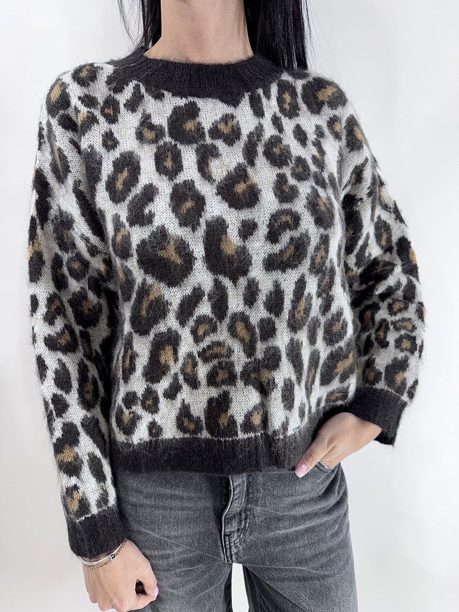 MAGLIA ANIMALIER ART. L01O0413-D81230 - PHILIA LOFT