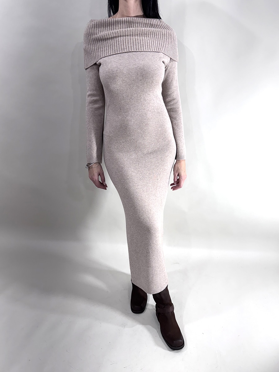 ABITO IN MAGLIA ART. S7037 - SUSY MIX - BEIGE