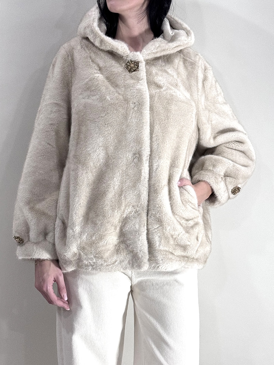 ECOFUR CON BOTTONE GIOIELLO ART. 4111