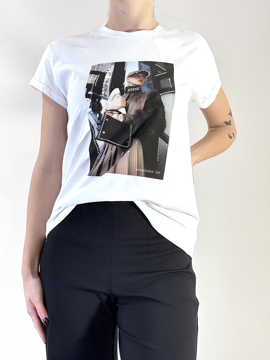 T-SHIRT STAMPA ART. 26M1349 - TENSIONE IN