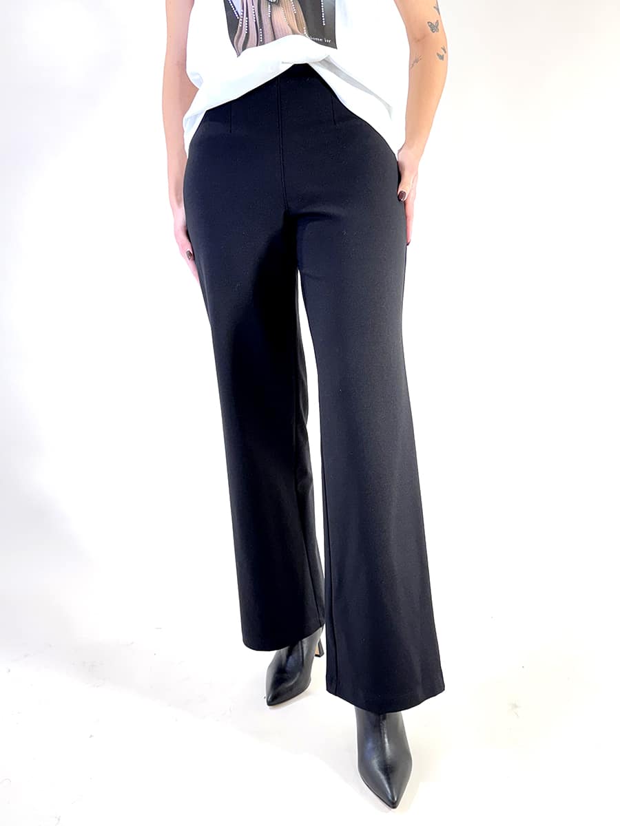 PANTALONE PALAZZO PUNTO MILANO ART. 225219-1 - TESNIONE IN - XS, NERO
