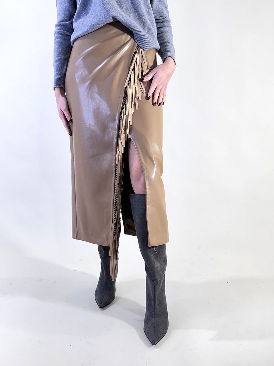 GONNA FRANGE ECOPELLE ART. 38067 - TENSIONE IN