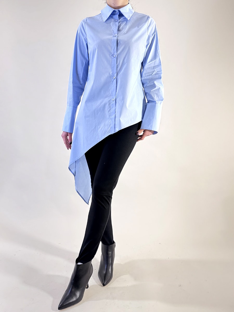 CAMICIA LUNGA ASIMMETRICA ART. W25CA13 - TENSIONE IN