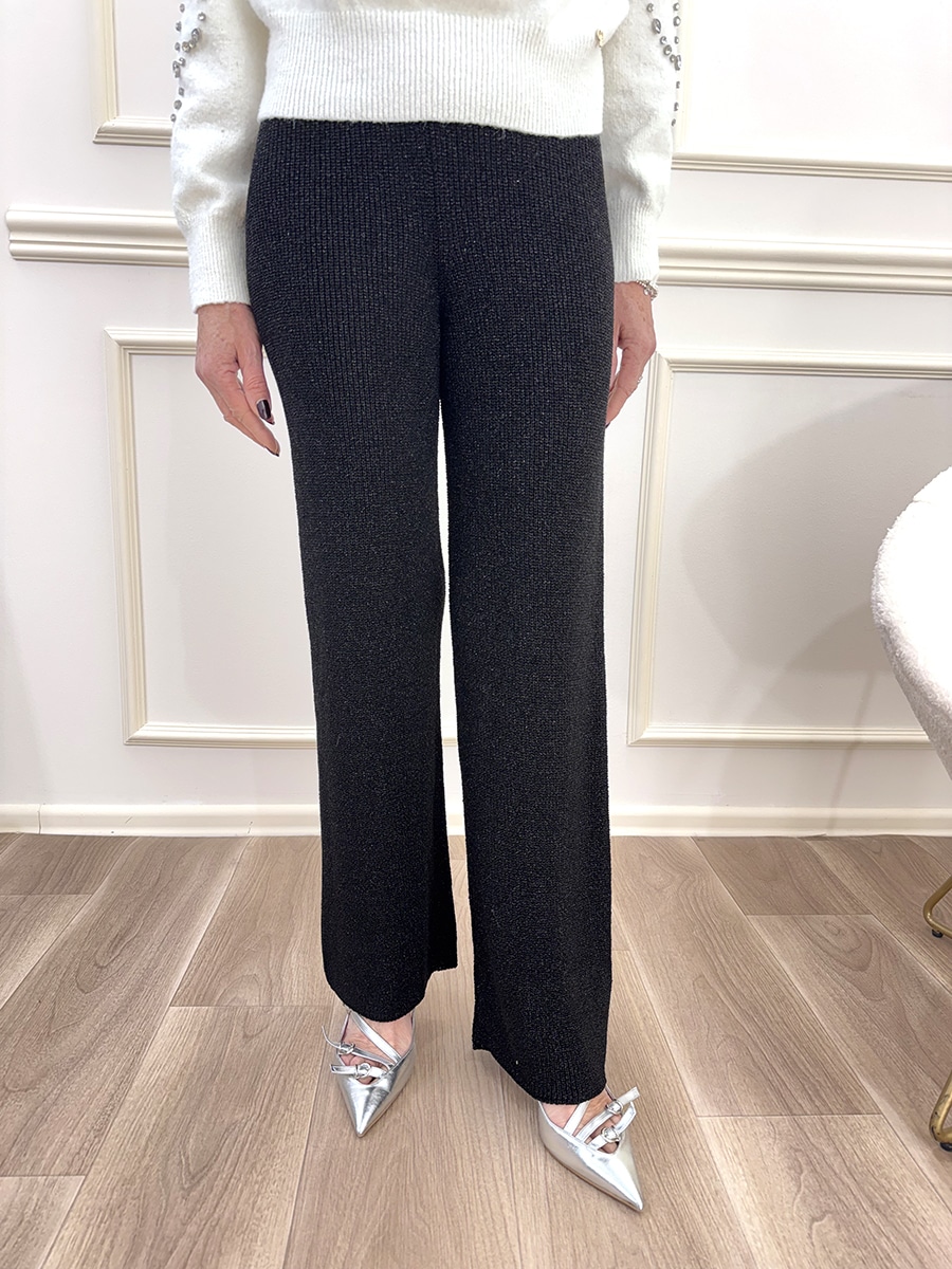 PANTALONE IN MAGLIA LUREX ART. 2230666 - MOTEL - NERO