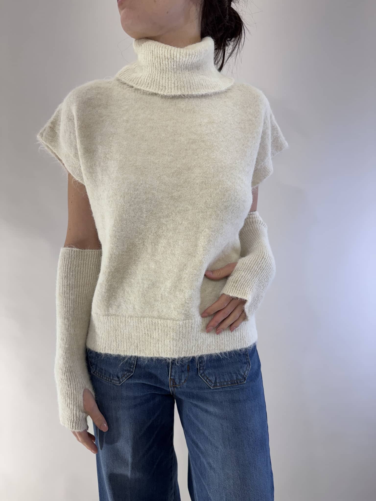 GILET COLLO ALTO CON MANICOTTI ART. 26030 - TENSIONE IN - cacha