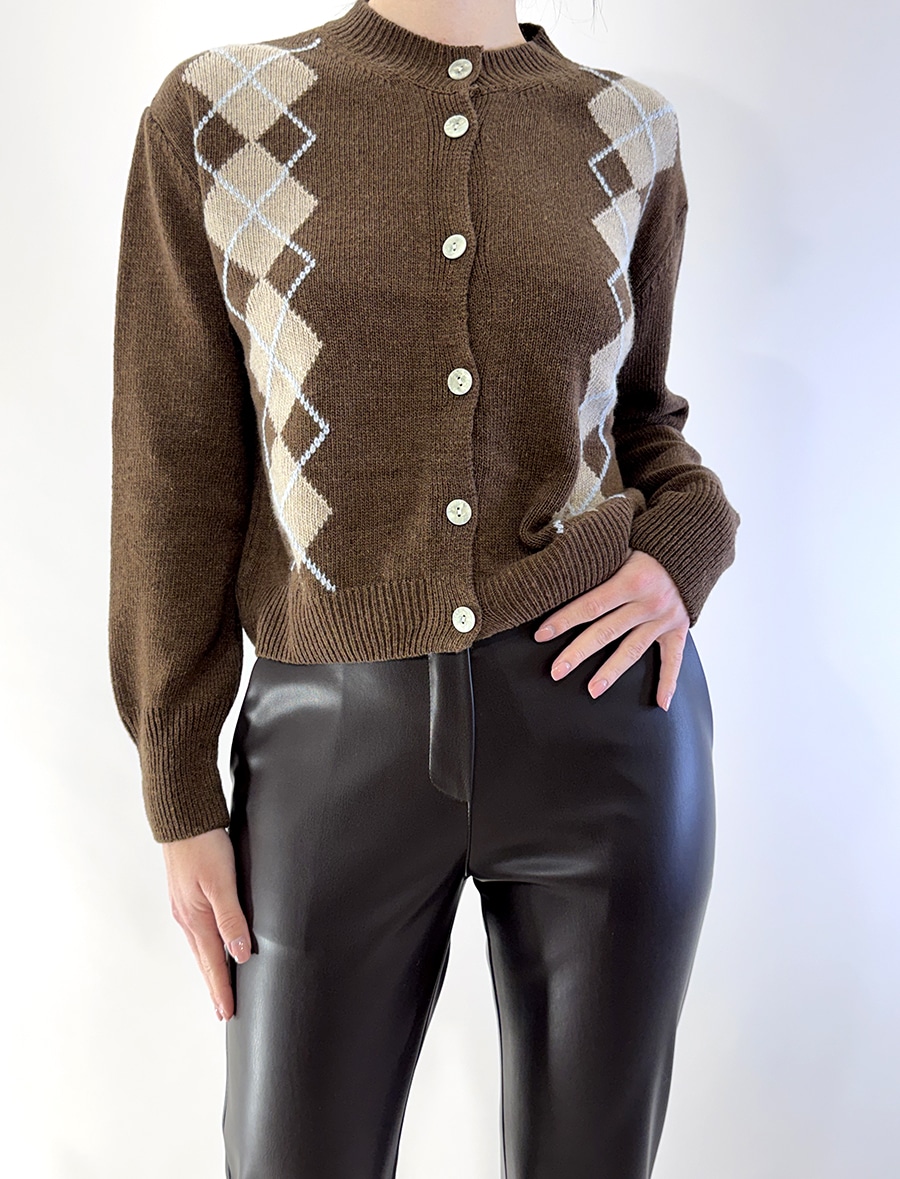 CARDIGAN ART. 66301 - SUSY MIX - MORO