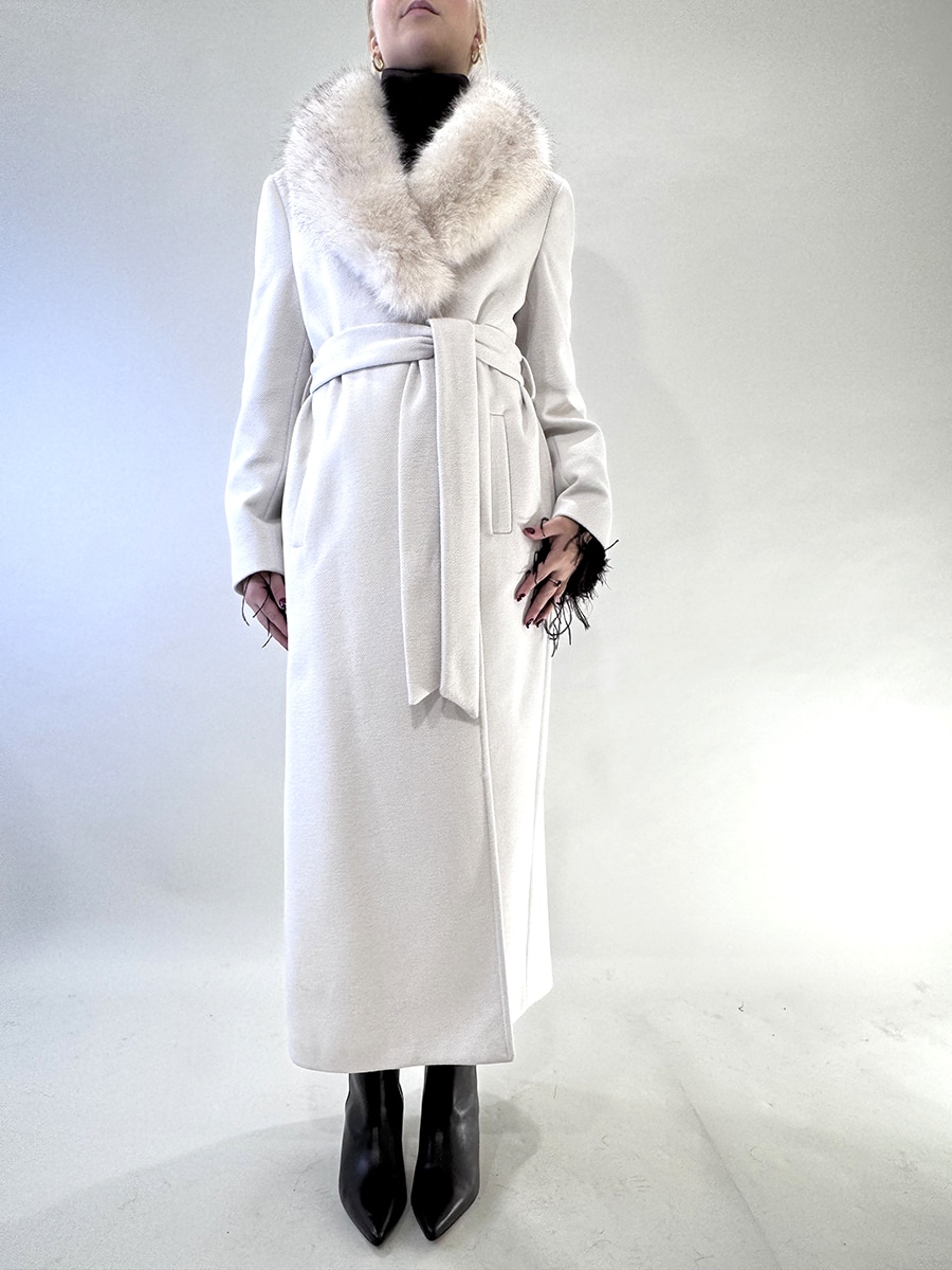 CAPPOTTO LUNGO CON COLLO ECOFUR ART. JJ8925CON - MOTEL - M