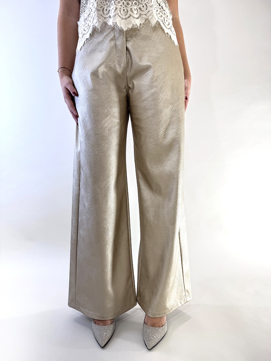 PANTALONE ECOPELLE TASCONI ART. 224155 - L - TENSIONE IN - ORO, S
