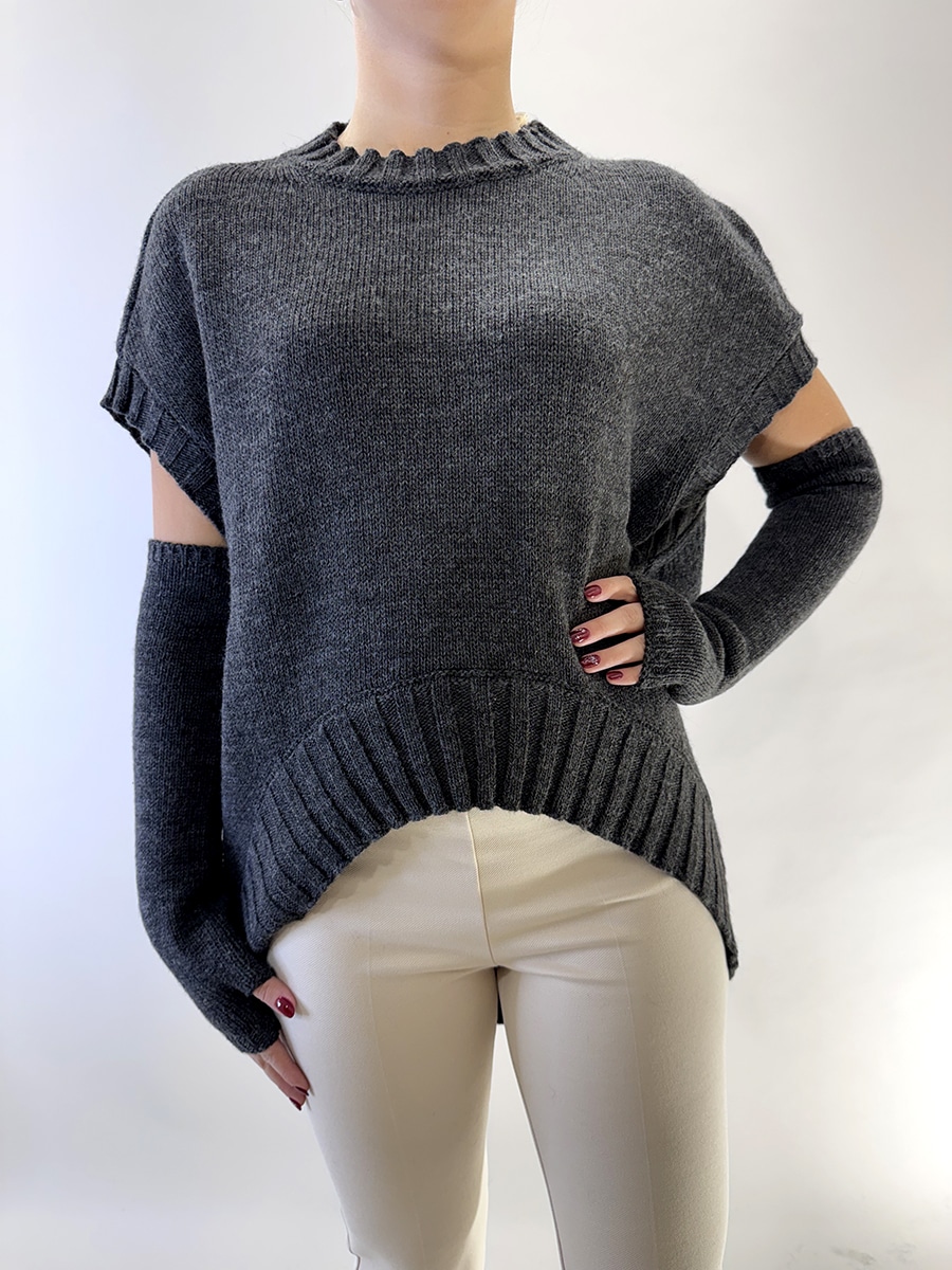 GILET CON MANICOTTI ART. 252PA9339 - TENSIONE IN