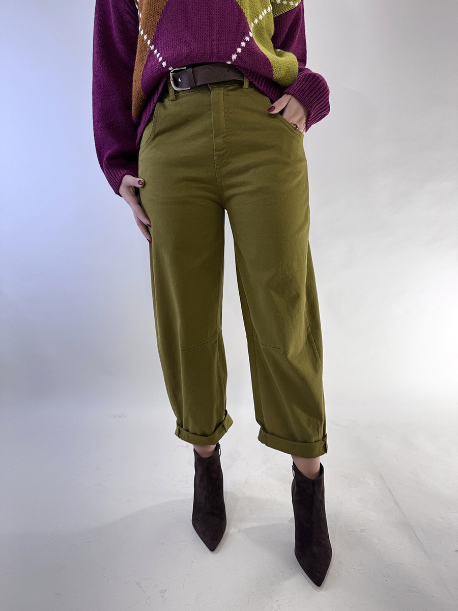 PANTALONE ART. PA5047/I25R - MOTEL - VERDE, XS