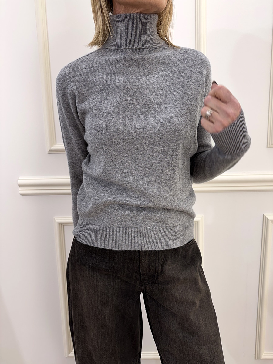 MAGLIA COLLO ALTO ART. I25/WL105 - MOTEL - GRIGIO