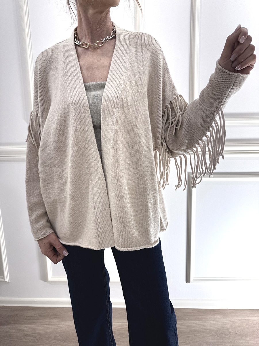 CARDIGAN FRANGE ART. I25/5R547 - A - MOTEL - cacha