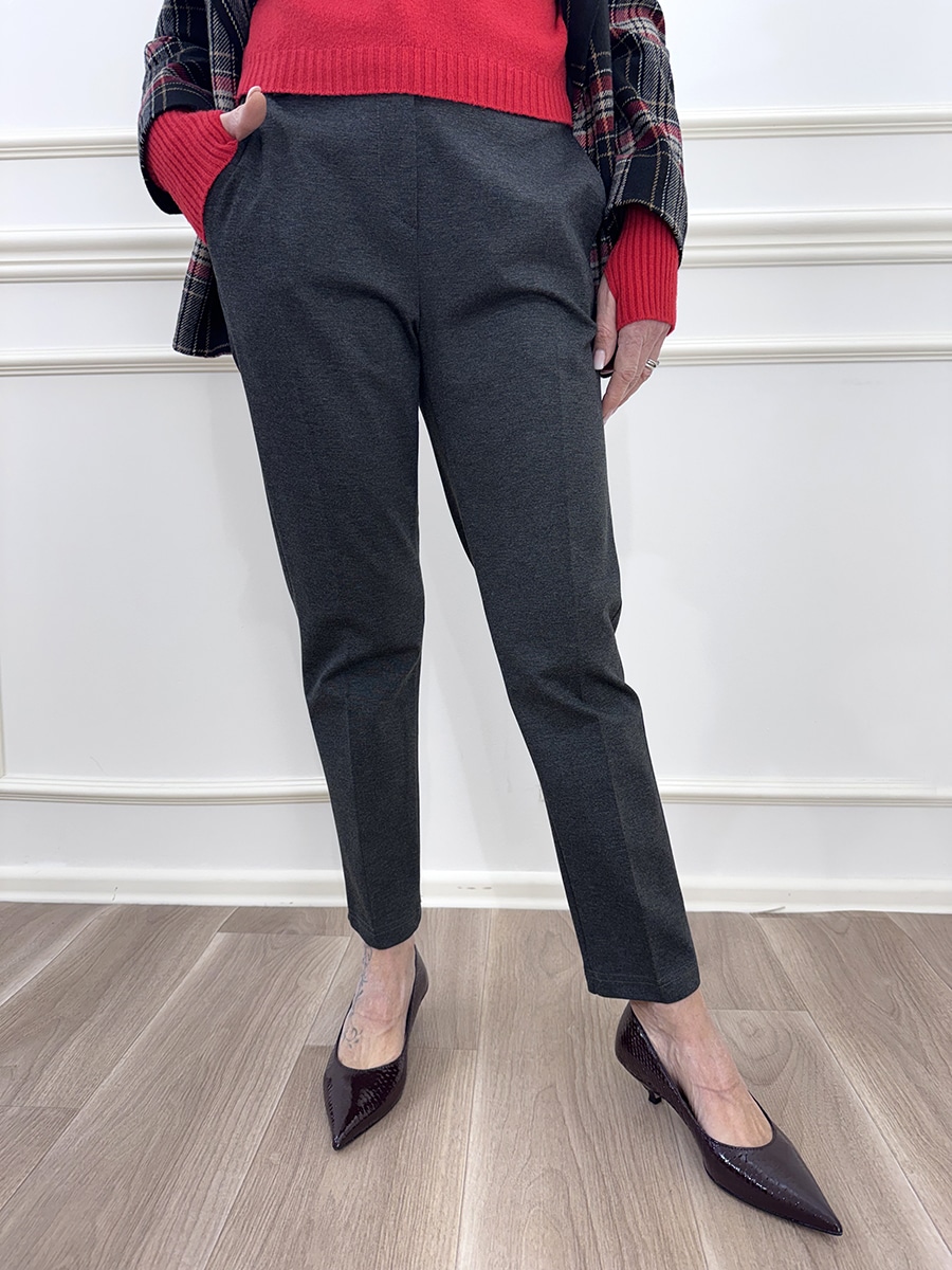 PANTALONE SIGARETTA ART. 26P1457 - MOTEL - GRIGIO, S