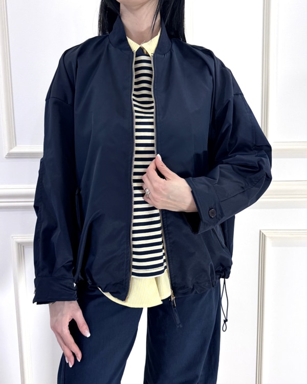 BOMBER COLLETTO IN MAGLIA -BLU - ART. S26J386 - TENSIONE IN