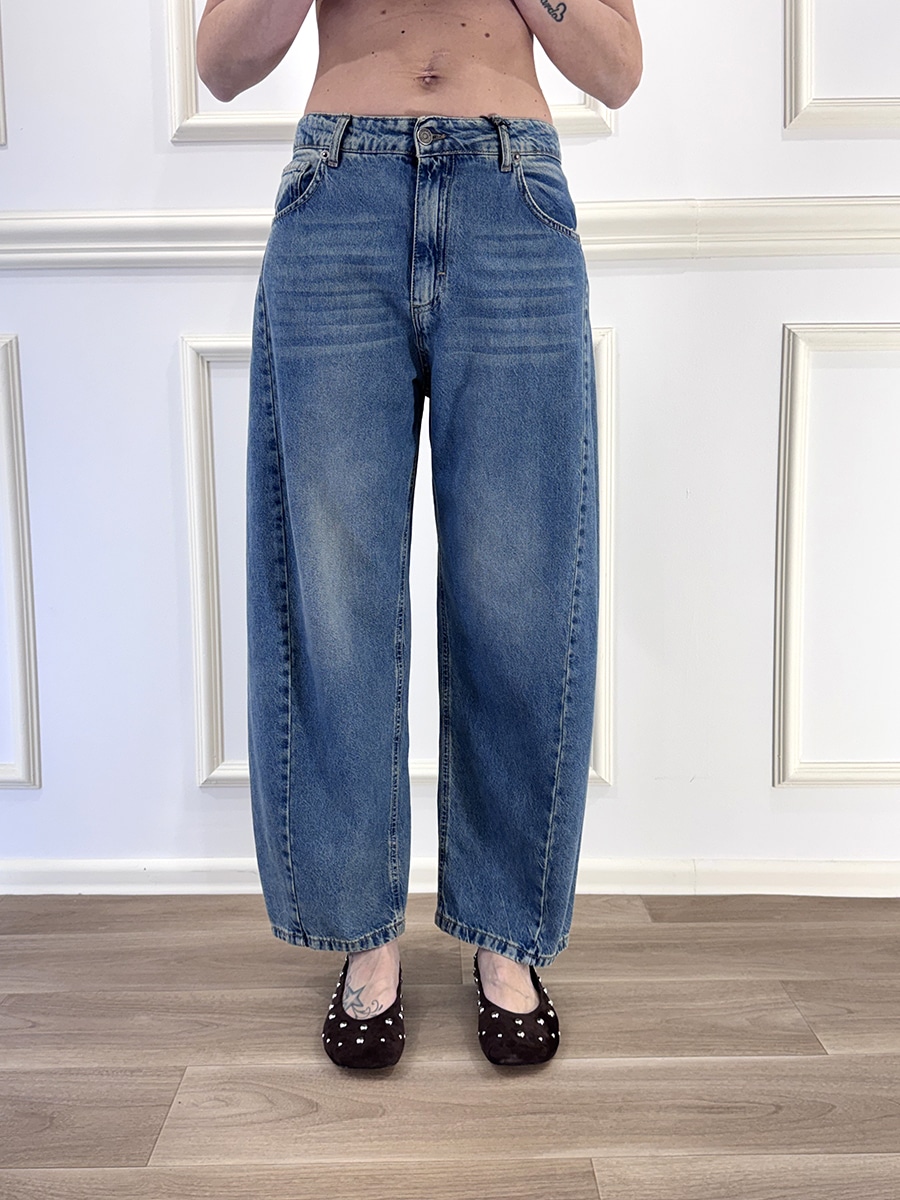 JEANS ZUMI BLU BARREL ART. ZUMI BLU - TENSIONE IN - XS