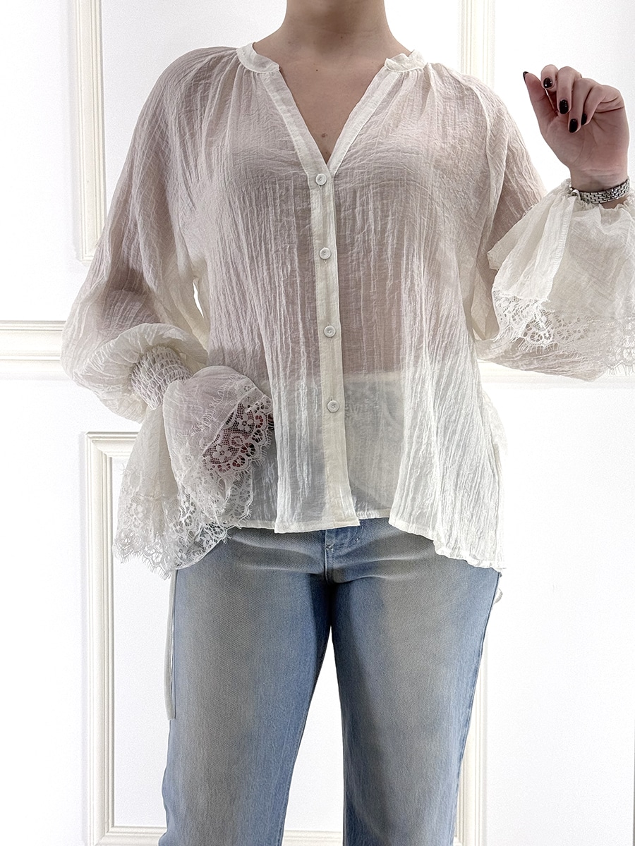 CAMICIA CON PIZZO ART. S26C328 - MOTEL