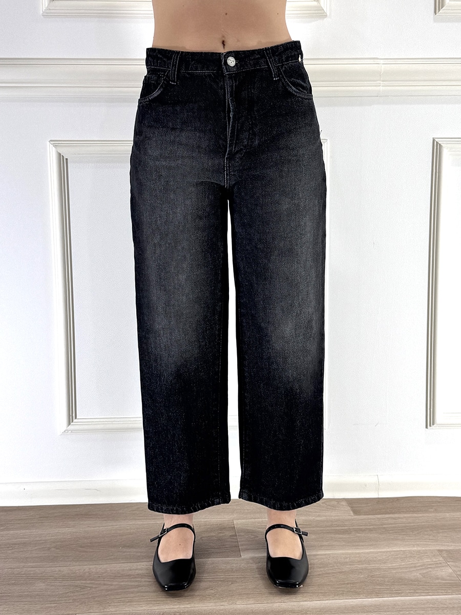 JEANS MOMFIT NERO ART. D01E1113-33584AY