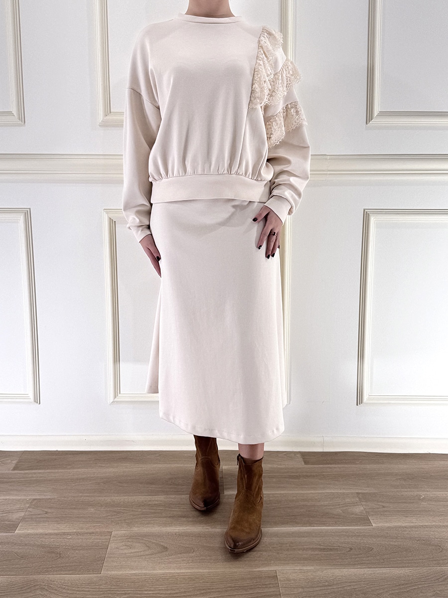 FELPA CON PIZZO ART. D02E0538-34329NIP  - PHILIA LOFT