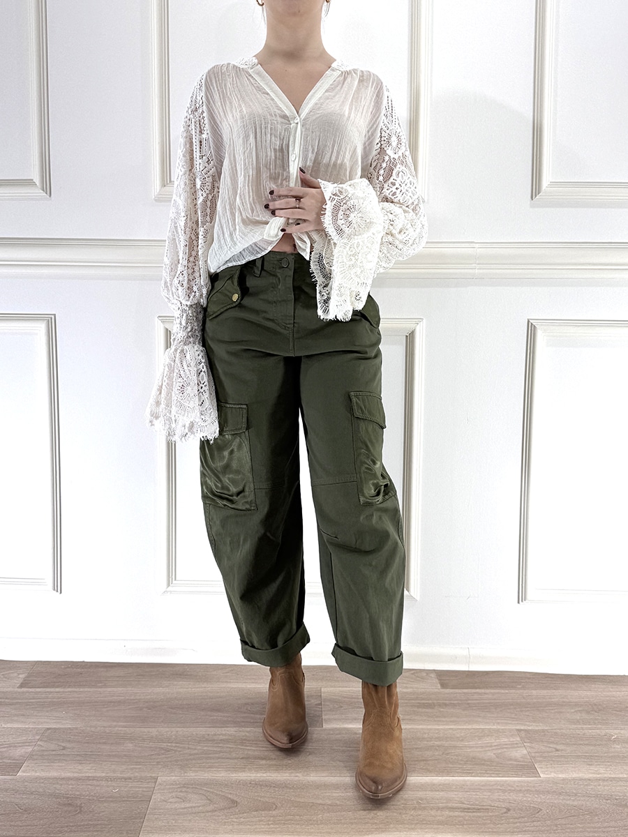 CAMICIA  CON PIZZO ART. S26C451 - MOTEL