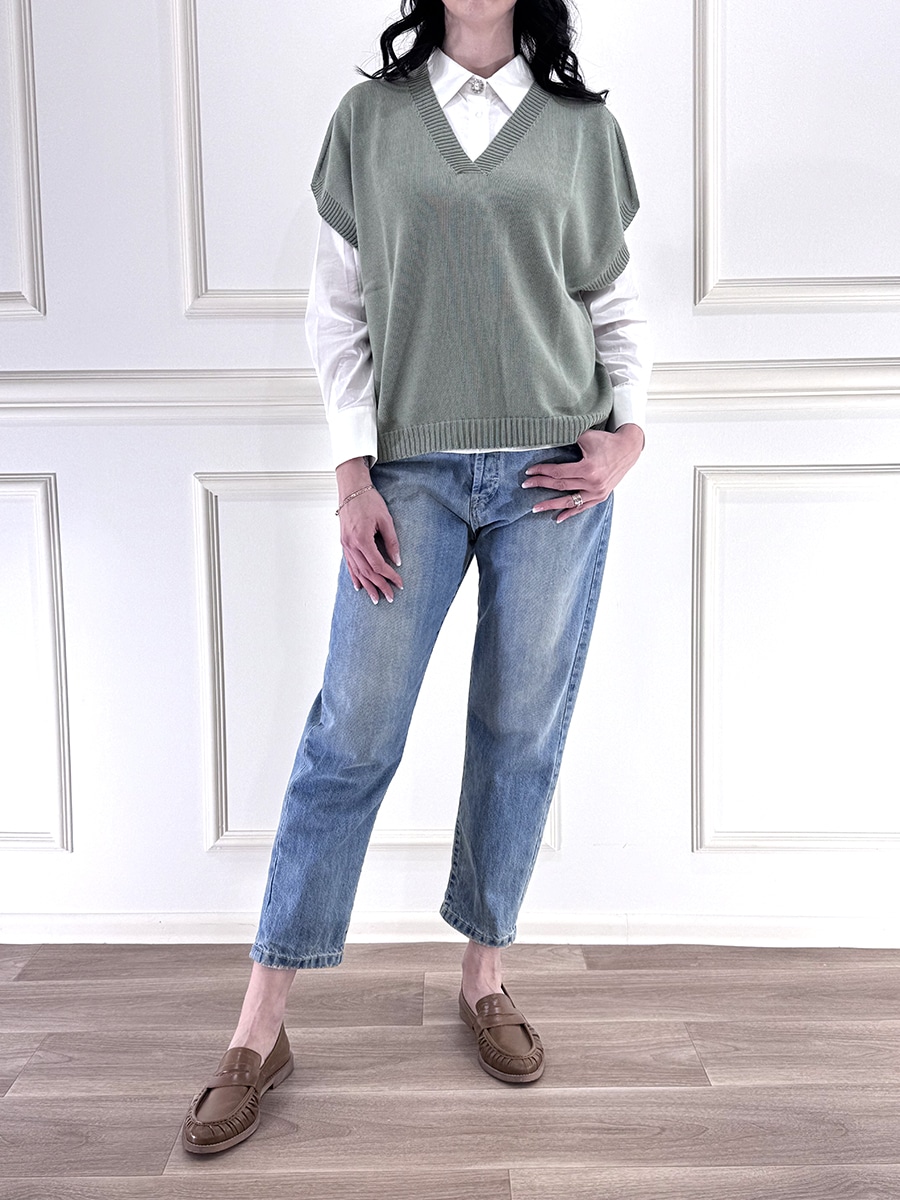 GILET IN MAGLIA ART. 61130 - SUSY MIX