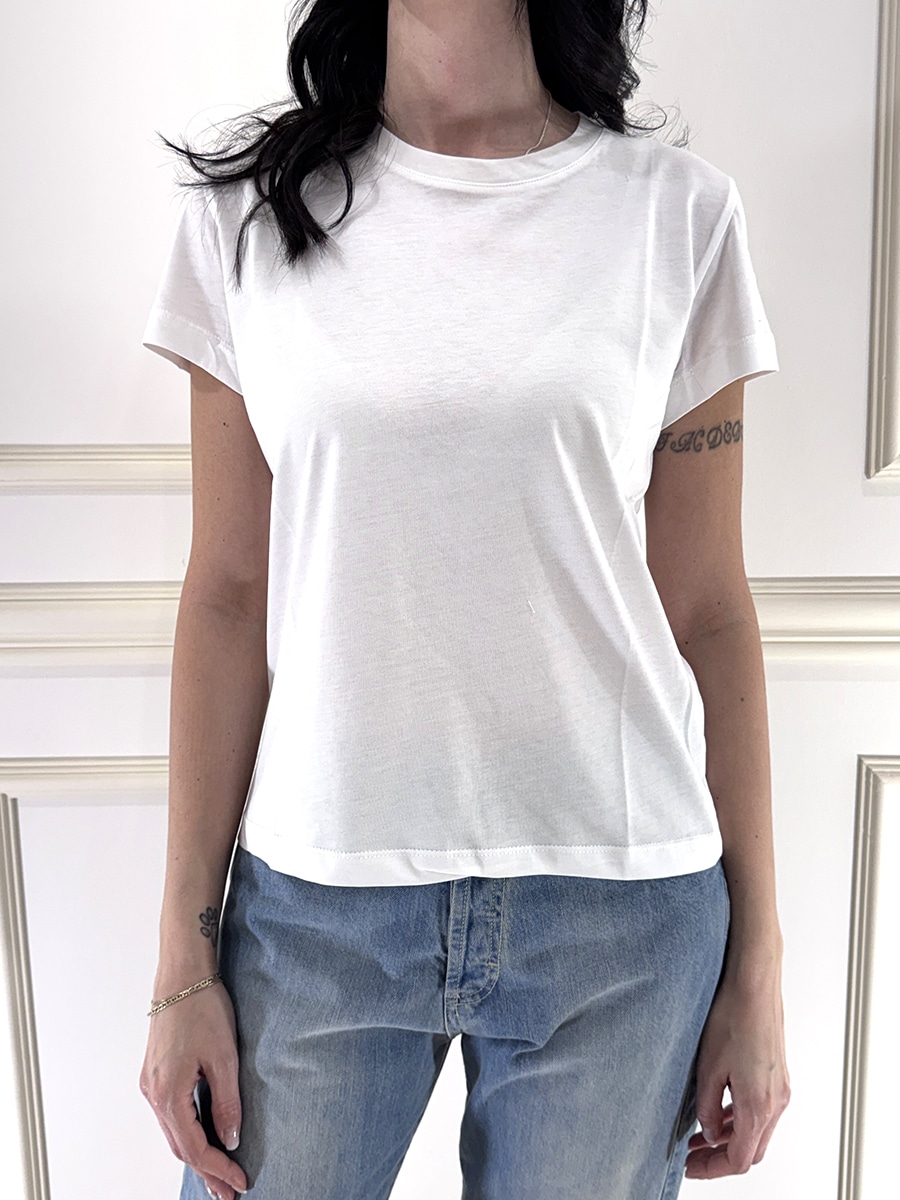 T-SHIRT GIROCOLLO ART. SH000904 - SUSY MIX - LATTE