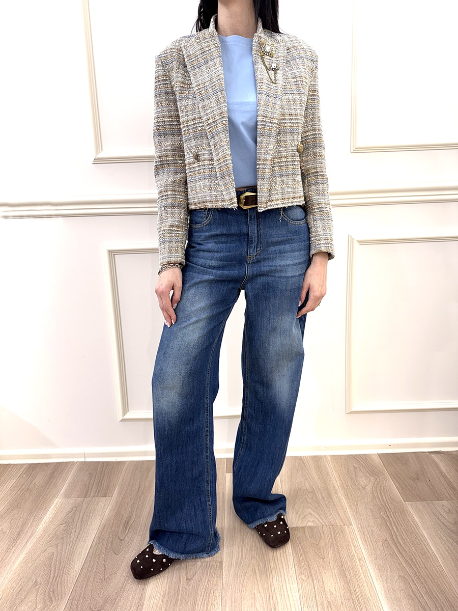 JEANS SFRANGIATO ART. 3523J014W458PS -TENSIONE IN