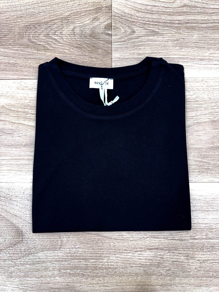 T-SHIRT GIROCOLLO ART. SH000904 - SUSY MIX - NERO