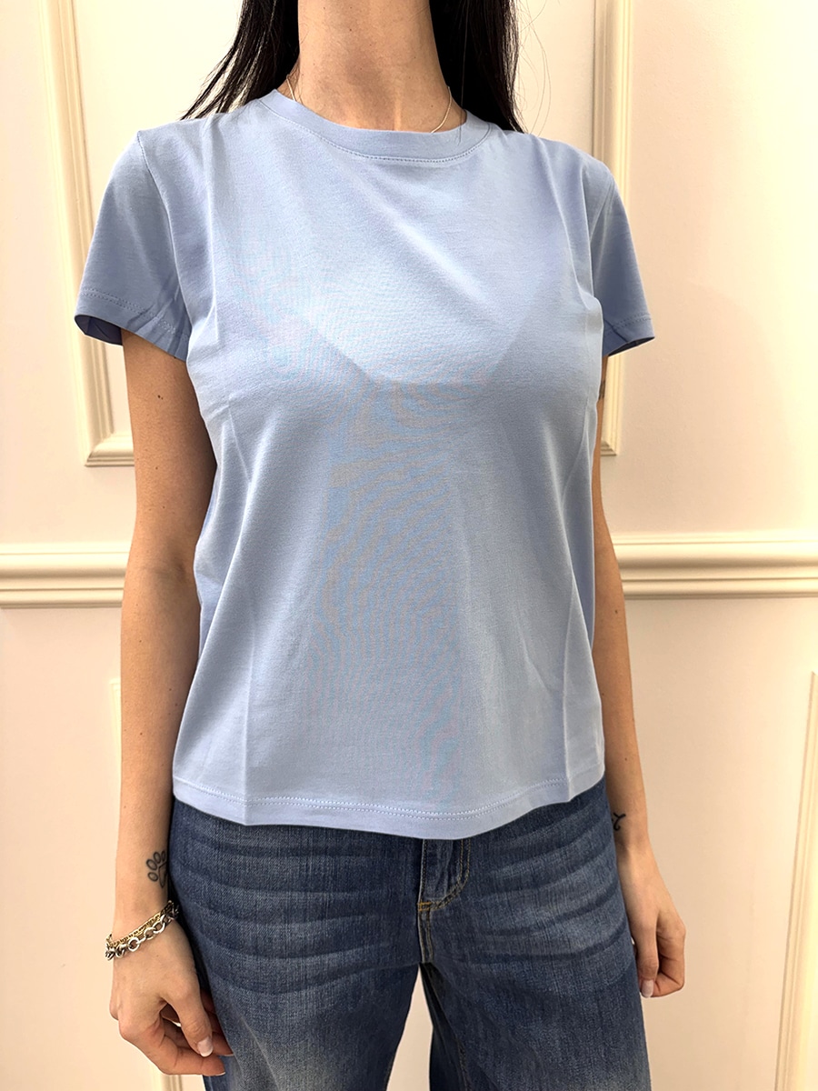 T-SHIRT GIROCOLLO ART. SH000904 - SUSY MIX - AZZURRO