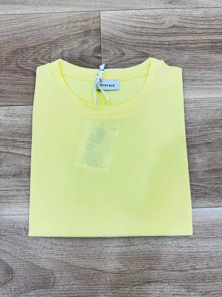 T-SHIRT GIROCOLLO ART. SH000904 - SUSY MIX - GIALLO