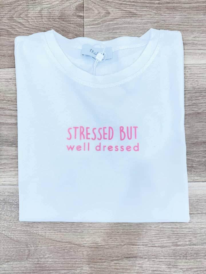 T-SHIRT CON SCRITTA ART. FITM5 - MOTEL - ROSA