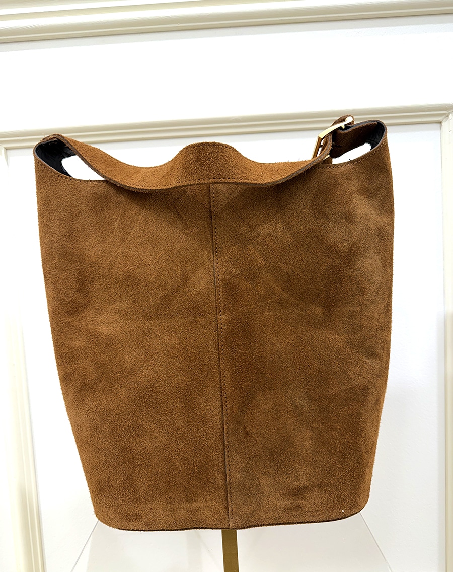 SECCHIELLO MAXI IN SUEDE ART. BS5599 - SUSY MIX - CUOIO