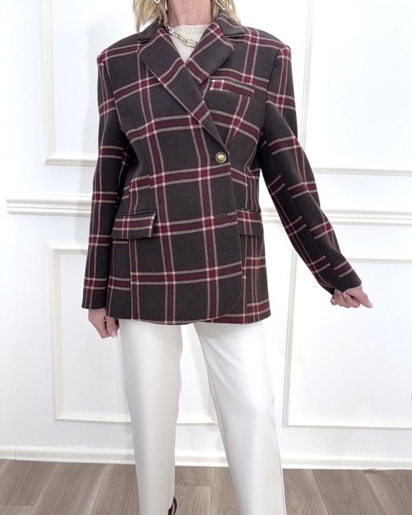 GIACCA CHECK ART. W25JB31 - TENSIONE IN