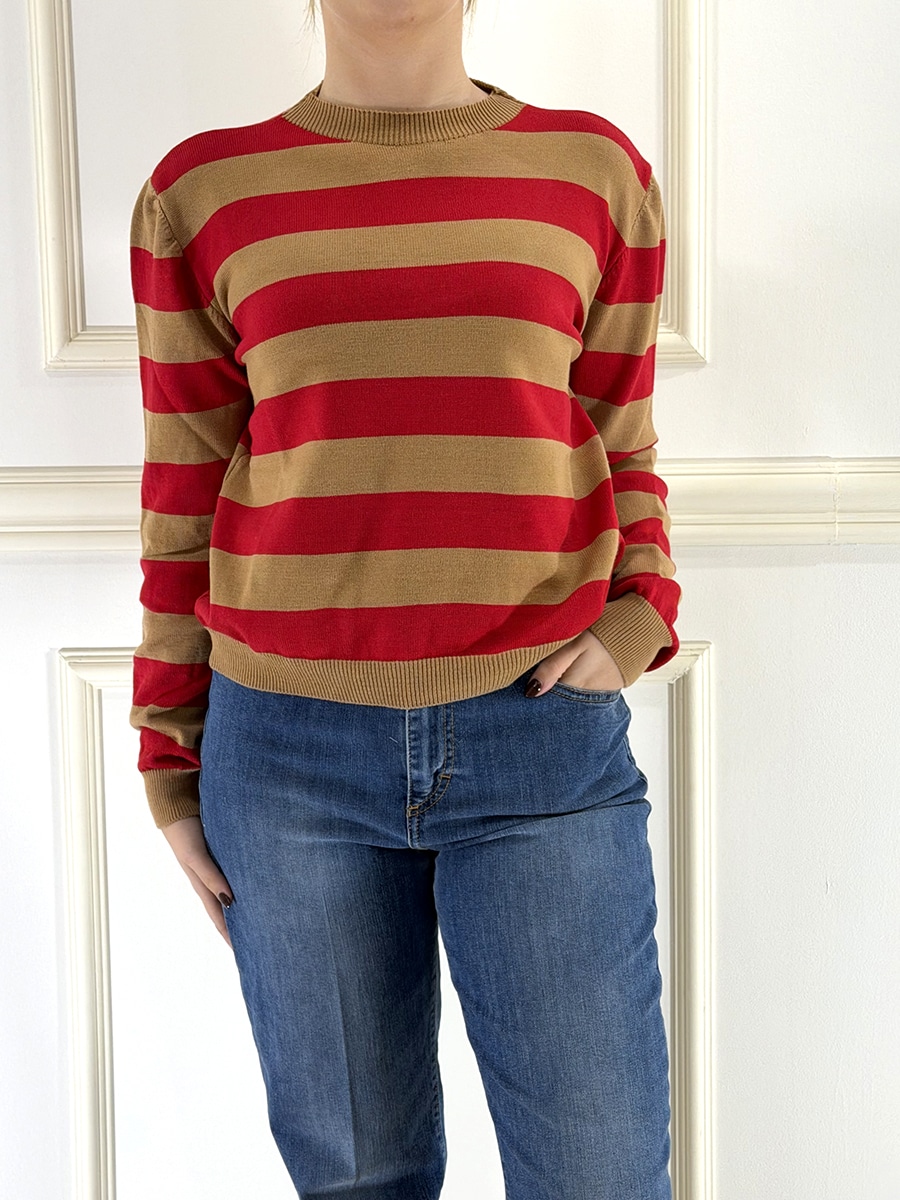 MAGLIA GIROCOLLO A RIGHE ART. 26138 - TENSIONE IN