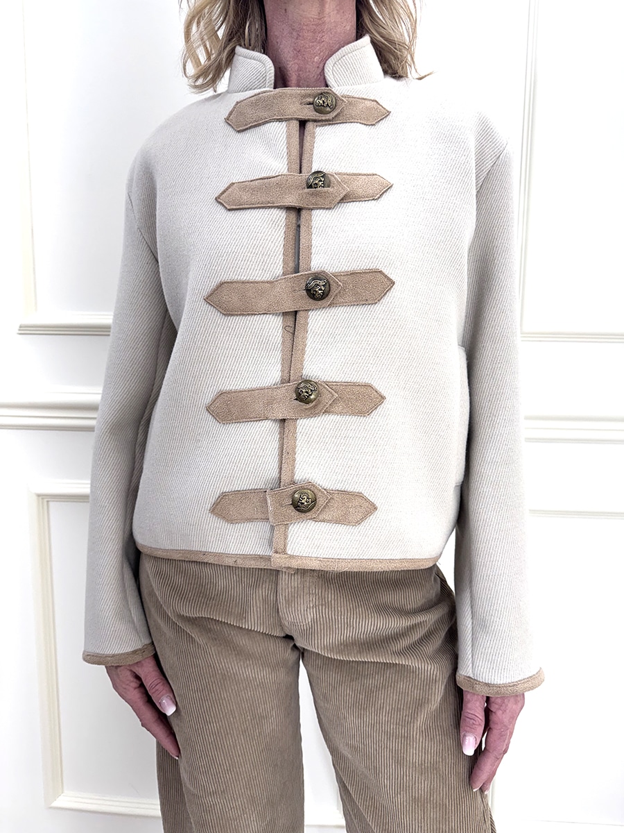 GIACCA CON ALAMARI ART. FW250093 - TENSIONE IN