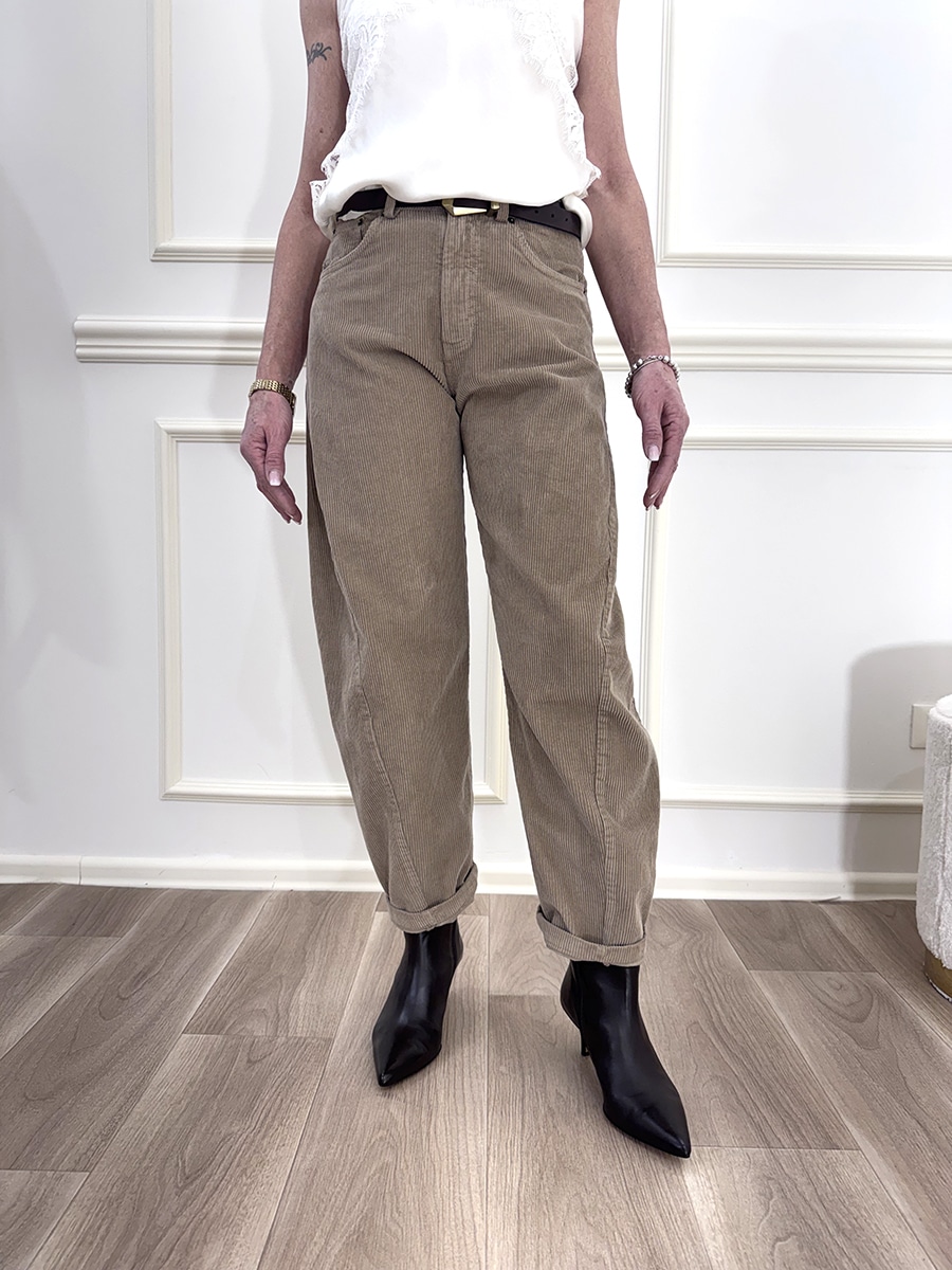 PANTALONE IN VELLUTO MILLERIGHE ART. W25PD00 - TENSIONE IN